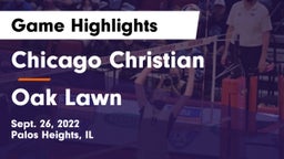 Chicago Christian  vs Oak Lawn  Game Highlights - Sept. 26, 2022