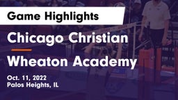 Chicago Christian  vs Wheaton Academy  Game Highlights - Oct. 11, 2022
