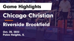 Chicago Christian  vs Riverside Brookfield  Game Highlights - Oct. 20, 2022