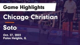 Chicago Christian  vs Soto Game Highlights - Oct. 27, 2022