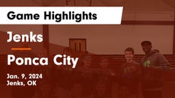 Jenks  vs Ponca City  Game Highlights - Jan. 9, 2024