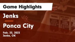 Jenks  vs Ponca City  Game Highlights - Feb. 23, 2023