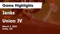 Jenks  vs Union  JV Game Highlights - March 9, 2024
