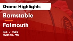 Barnstable  vs Falmouth  Game Highlights - Feb. 7, 2023