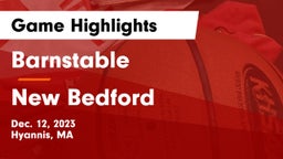 Barnstable  vs New Bedford  Game Highlights - Dec. 12, 2023