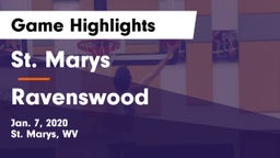 St. Marys  vs Ravenswood  Game Highlights - Jan. 7, 2020