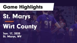 St. Marys  vs Wirt County  Game Highlights - Jan. 17, 2020