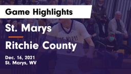St. Marys  vs Ritchie County Game Highlights - Dec. 16, 2021
