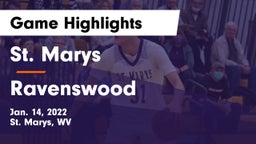 St. Marys  vs Ravenswood  Game Highlights - Jan. 14, 2022