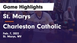 St. Marys  vs Charleston Catholic  Game Highlights - Feb. 7, 2022