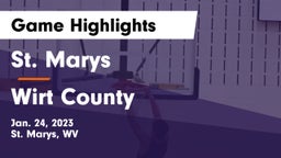 St. Marys  vs Wirt County  Game Highlights - Jan. 24, 2023