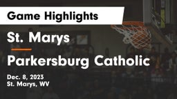 St. Marys  vs Parkersburg Catholic Game Highlights - Dec. 8, 2023