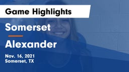 Somerset  vs Alexander  Game Highlights - Nov. 16, 2021