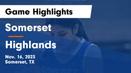 Somerset  vs Highlands  Game Highlights - Nov. 16, 2023