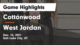 Cottonwood  vs West Jordan  Game Highlights - Dec. 14, 2021