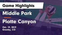Middle Park  vs Platte Canyon  Game Highlights - Oct. 19, 2019