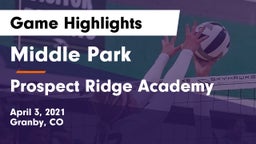 Middle Park  vs Prospect Ridge Academy Game Highlights - April 3, 2021
