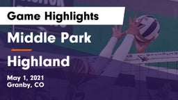 Middle Park  vs Highland Game Highlights - May 1, 2021