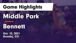Middle Park  vs Bennett  Game Highlights - Oct. 12, 2021