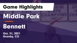 Middle Park  vs Bennett  Game Highlights - Oct. 21, 2021