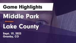 Middle Park  vs Lake County  Game Highlights - Sept. 19, 2023