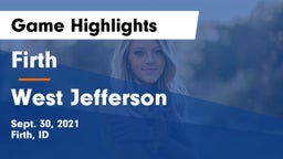 Firth  vs West Jefferson  Game Highlights - Sept. 30, 2021