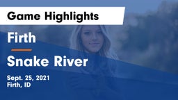 Firth  vs Snake River  Game Highlights - Sept. 25, 2021