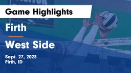 Firth  vs West Side  Game Highlights - Sept. 27, 2023
