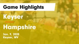 Keyser  vs Hampshire  Game Highlights - Jan. 9, 2020