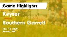Keyser  vs Southern Garrett  Game Highlights - Jan. 14, 2020