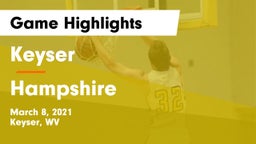 Keyser  vs Hampshire  Game Highlights - March 8, 2021