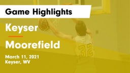 Keyser  vs Moorefield  Game Highlights - March 11, 2021