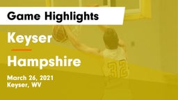 Keyser  vs Hampshire Game Highlights - March 26, 2021