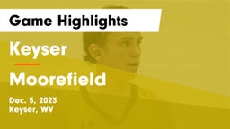 Keyser  vs Moorefield  Game Highlights - Dec. 5, 2023