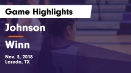 Johnson  vs Winn  Game Highlights - Nov. 3, 2018