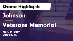 Johnson  vs Veterans Memorial  Game Highlights - Nov. 14, 2019