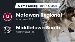 Recap: Matawan Regional  vs. Middletown South  2022