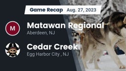 Recap: Matawan Regional  vs. Cedar Creek  2023