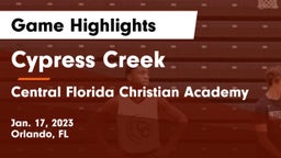 Cypress Creek  vs Central Florida Christian Academy  Game Highlights - Jan. 17, 2023