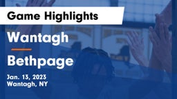 Wantagh  vs Bethpage  Game Highlights - Jan. 13, 2023