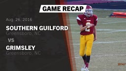 Recap: Southern Guilford  vs. Grimsley  2016