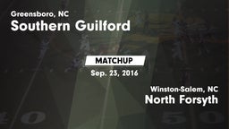 Matchup: Southern Guilford vs. North Forsyth  2016