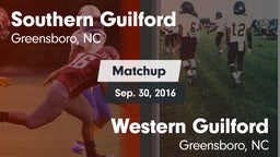 Matchup: Southern Guilford vs. Western Guilford  2016