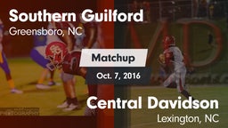Matchup: Southern Guilford vs. Central Davidson  2016