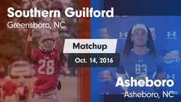 Matchup: Southern Guilford vs. Asheboro  2016
