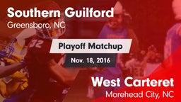 Matchup: Southern Guilford vs. West Carteret  2016
