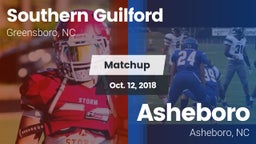 Matchup: Southern Guilford vs. Asheboro  2018