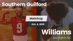 Matchup: Southern Guilford vs. Williams  2019