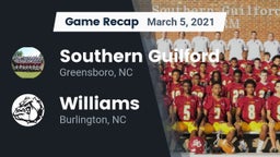 Recap: Southern Guilford  vs. Williams  2021