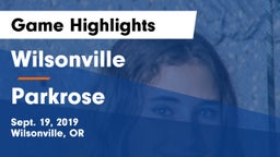 Wilsonville  vs Parkrose  Game Highlights - Sept. 19, 2019